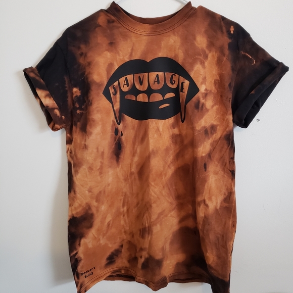 bookerzbling Tops - Acid washed Savage Tee